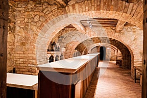 Castello di Amorosa Underground Wine Tasting Room