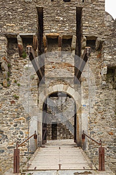 Castello di Montebello a famous tourist attraction in Bellinzona, Ticino canton, Switzerland photo