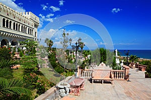 Castello Flotta is situated on hill