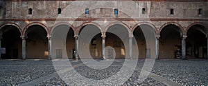 Castello Sforzesco Arches in Milan