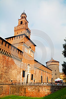 Castello Sforzesco entrance in Milan