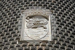 Castello Sforzesco in Milan, exterior of the fortress, Italy, Europe