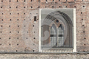 Castello Sforzesco in Milan, exterior of the fortress, Italy, Europe