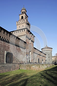 Castello Sforzesco in Milan, Italy