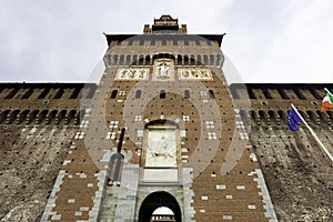 Castello Sforzesco in Milan in Italy