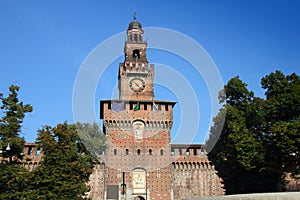 Castello Sforzesco in Milan, Italy