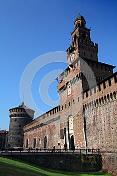 Castello Sforzesco in Milan, Italy