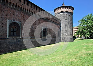 Castello Sforzesco outside view