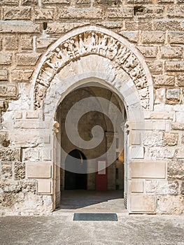 Castello Svevo Swabian Castle in Bari, Apulia, southern Italy.