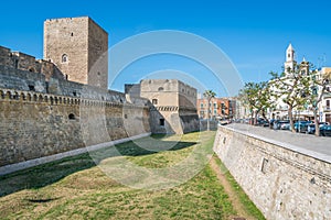 Castello Svevo Swabian Castle in Bari, Apulia, southern Italy.