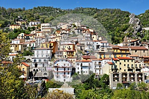 Castelmezzano, Basilicata, Italy - view of one of the most important italian villages