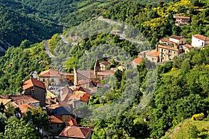 Castelmezzano village in Apennines Dolomiti Lucane. Basilicata, Italy.