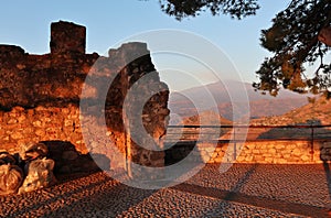 Castelmola - Scorcio dell`Etna dal castello all`alba photo