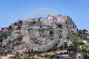 Castelmola on Sicily Island