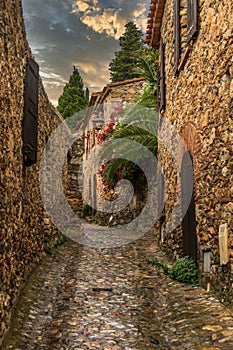 Castelnou, an awesome medieval village in South of France