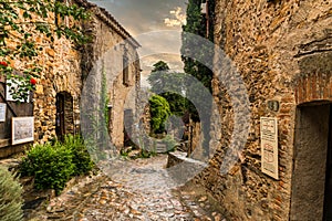 Castelnou, an awesome medieval village in South of France