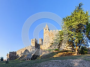 Castelo da Feira Castle with the casemate bunker emerging from the walls