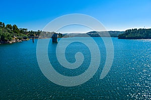 Castelo de Bode Dam in Tomar, Portugal