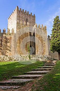 Castelo de Guimaraes Castle. Most famous castle in Portugal.