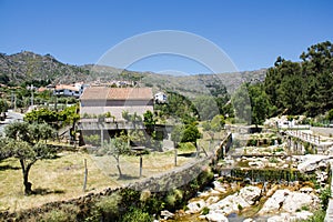 Castelo Novo village aside Alpreade river on the foot of Serra da Estrela (Estrela Mouns) in Beira Baixa province, Portugal