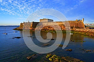 Castelo San Anton in La Coruna of Galicia Spain