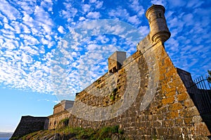 Castelo San Anton in La Coruna of Galicia Spain