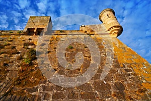 Castelo San Anton in La Coruna of Galicia Spain