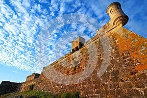 Castelo San Anton in La Coruna of Galicia Spain