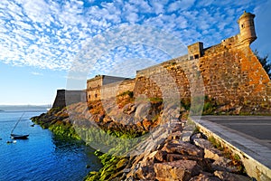 Castelo San Anton in La Coruna of Galicia Spain