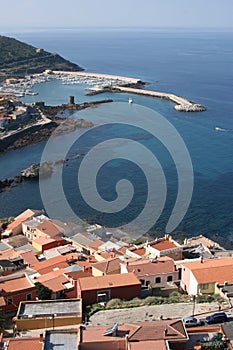 Castelsardo harbor. Sardinia (Italy)