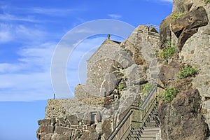 Castelsardo town sited in Sardinia , Italy