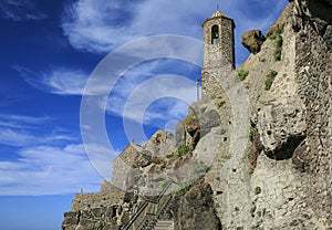 Castelsardo town sited in Sardinia , Italy