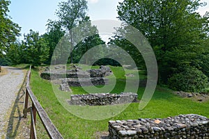 Castelseprio, Italy and the archaeology park of Castelseprio, UNESCO Site