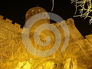 Castelul Corvinilor Hunedoara on night