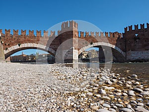 Castelvecchio Bridge aka Scaliger Bridge in Verona