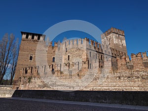 Castelvecchio Bridge aka Scaliger Bridge in Verona