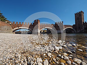 Castelvecchio Bridge aka Scaliger Bridge in Verona