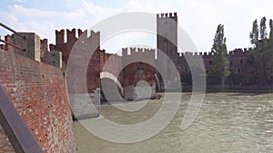 Castelvecchio bridge in Verona  