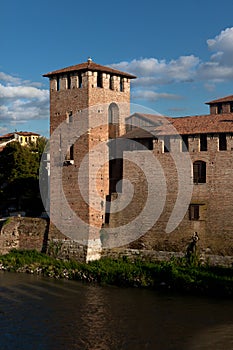 The Castelvecchio or Old Castle and the Adige river, cityscape Verona, Veneto, Italy