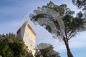 Castiglio of the lake Trasimeno lake Umbria Italy Europe