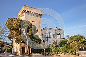 Castiglioncello, Rosignano Marittimo, Livorno, Tuscany, Italy: the ancient tower of 17th century photo