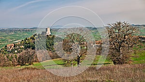 Castiglione d'Orcia, Siena, Tuscany, Italy - landscape with medi