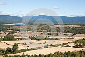 Castile and Leon countryside view from the castle of Calatanazor, Spain
