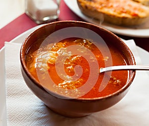 Castilian garlic soup