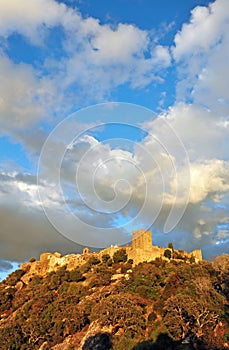 Castillo de Castellar de la Frontera al atardecer, provincia de CÃÂ¡diz, EspaÃÂ±a photo