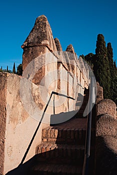 Castillo de Gibralfaro walls, Malaga, Spain