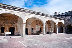 Castillo De San Cristobal fort arches