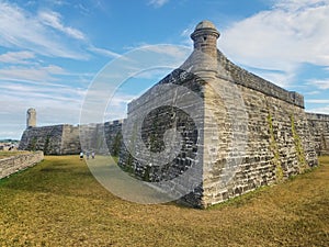 Castillo de San Marcos National Park in Saint Augustine, Florida