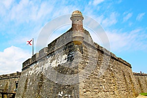 Castillo de San Marcos in St. Augustine, Florida.