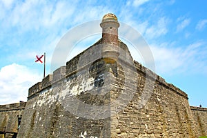 Castillo de San Marcos in St. Augustine, Florida.